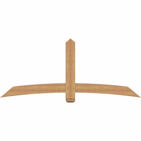 Ekena Millwork Bellingham Timber Gable Bracket, Western Red Cedar, 84"W x 35"H x 3 1/2"D x 5 1/2"F, 10/12 Pitch GBW084X35X0406BEL00SWR